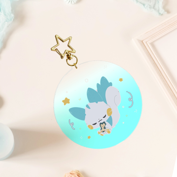 sleepy pachi keychain