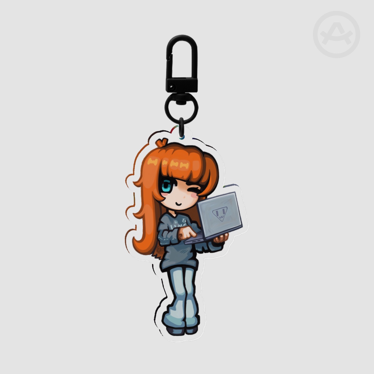 Ninajirachi Chibi Clear Acrylic Keychain