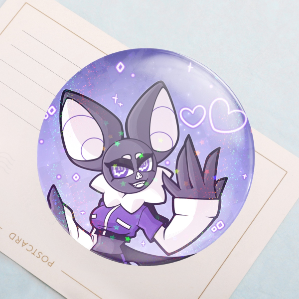 Twitch Bat Round Badge