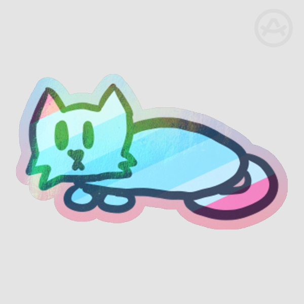 Transmasc cat loaf sticker