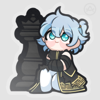 Kagome Chibi Chess Sticker