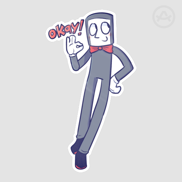 [Rhythm Heaven] Tall Tapper "Okay!" sticker