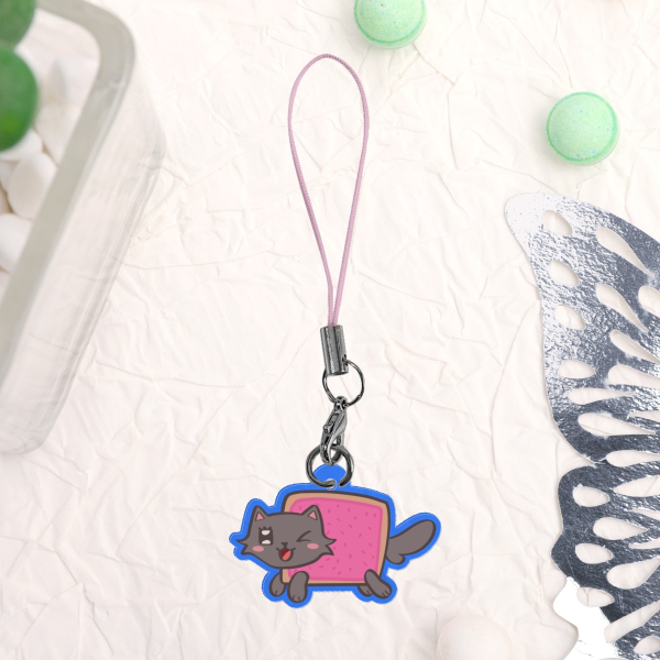 Nyan Cat Clear Acrylic Keychain