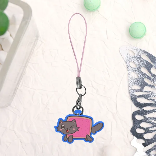 Nyan Cat Clear Acrylic Keychain