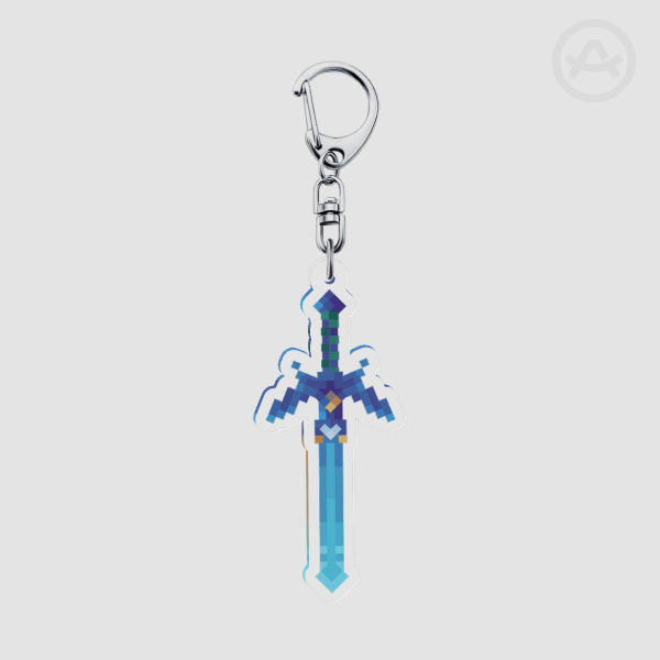 2.5 Inch The Legend of Zelda - The Master Sword Acrylic Keychain