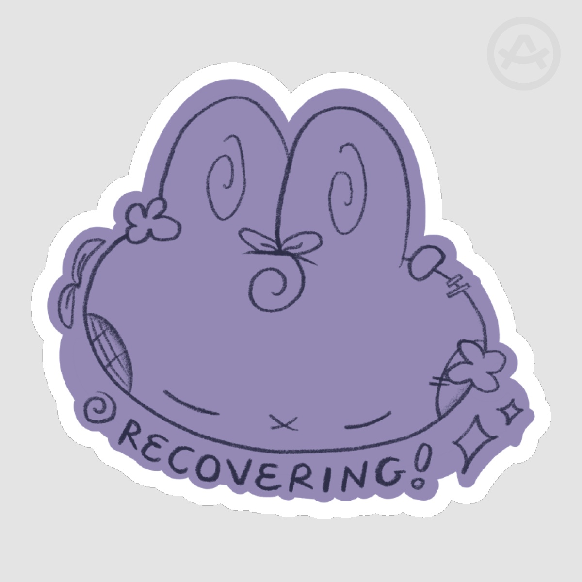"Recovering" sticker