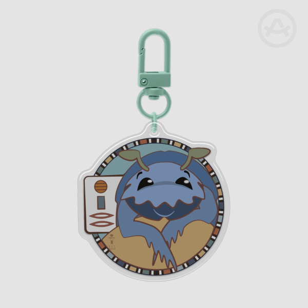 Ancient Egyptian Scarab mascot Epoxy Clear Acrylic Keychains