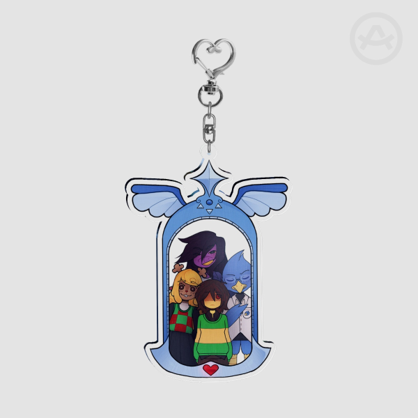 DELTARUNE Floating Mirror Keychain