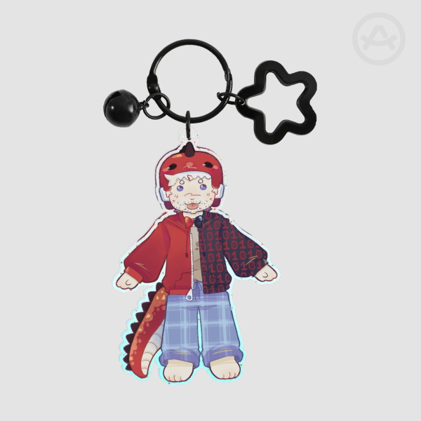 Laughability Glitter Keychain
