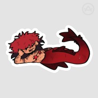 Mermaid Rhys Die Cut Sticker