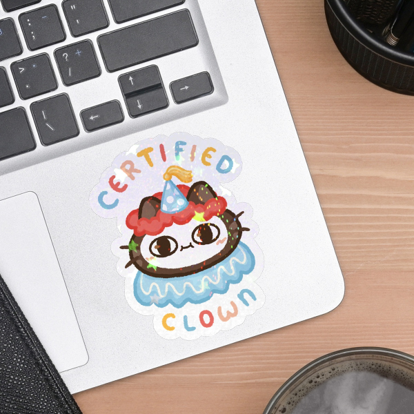 Certified Clown - Die Cut Stickers