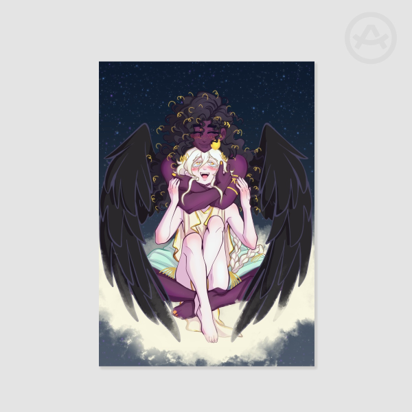 "Nyx&Selene" print