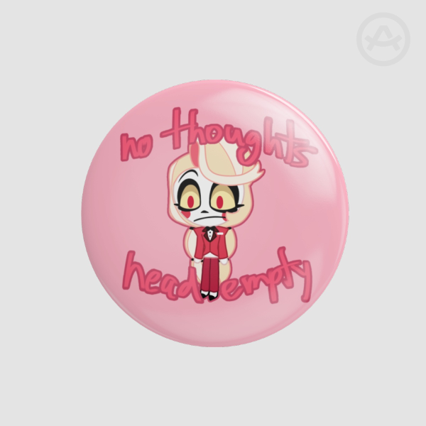 Charlie Cookie (No thoughts head empty) Round Badge