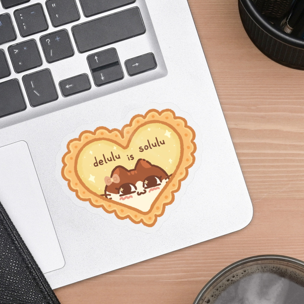 Delulu is Solulu - Clear PET Vinyl Die Cut Stickers