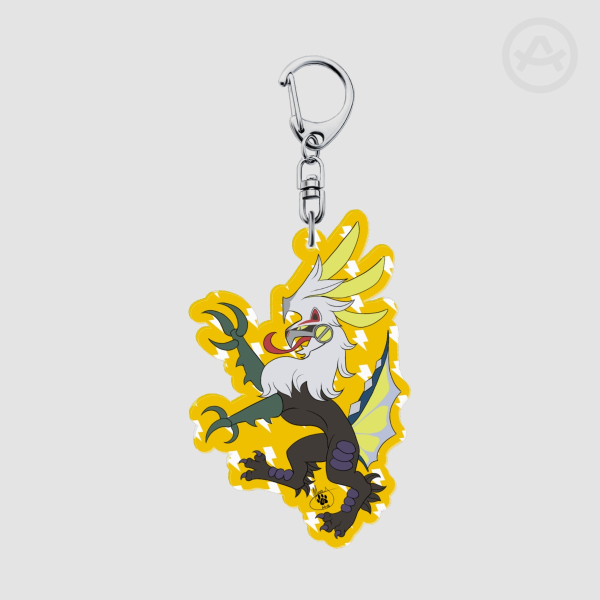 Chimaera Rampant: Electric Type Acrylic Keychain
