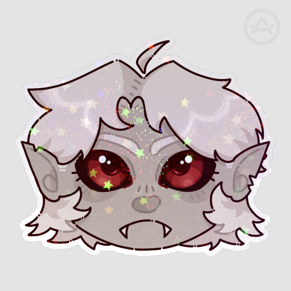 Vampires SMP Stage 3 Pyro Holographic Star Sticker