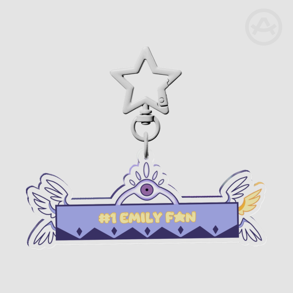 #1 Emily Fan Ribbon Badge Holder