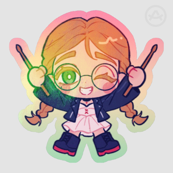 Mel (Band AU) Holographic Sticker