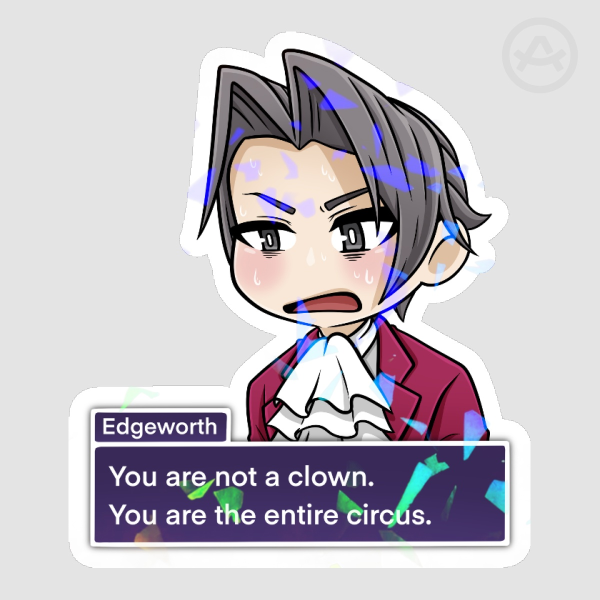 Ace Attorney||Miles Edgeworth Sticker