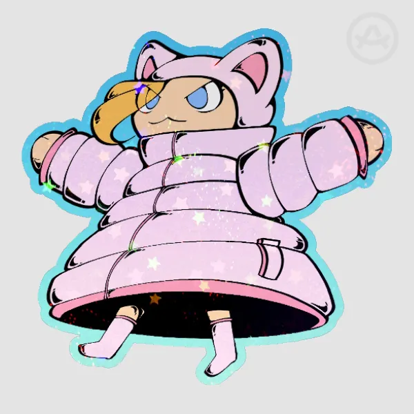 Diana | Pragmata | Colored Edge Die Cut Stickers