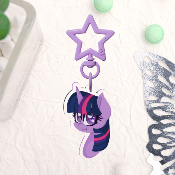 Twilight Sparkle (Clear Acrylic Keychains)