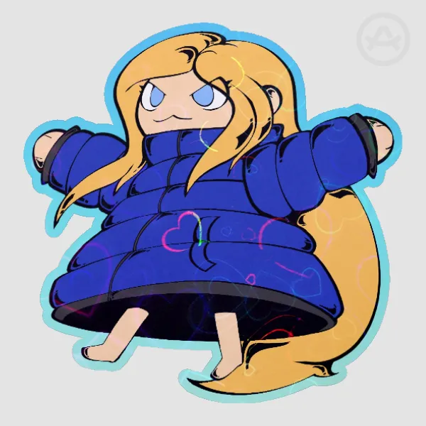 Diana | Pragmata | Colored Edge Die Cut Stickers