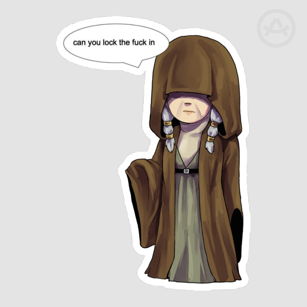 Kreia can you lock tf in sticker