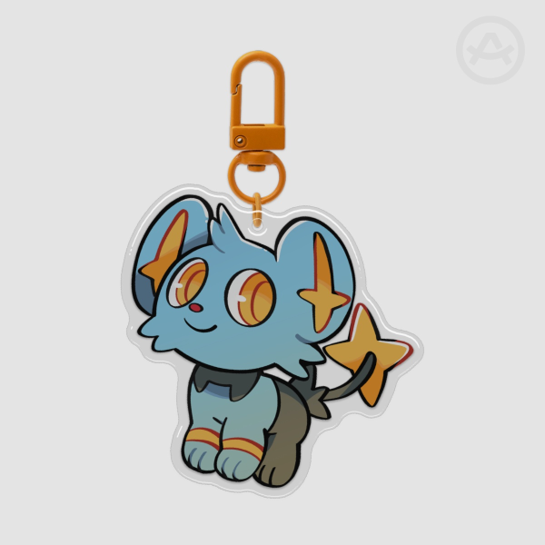 Shinx Epoxy Clear Acrylic Keychain