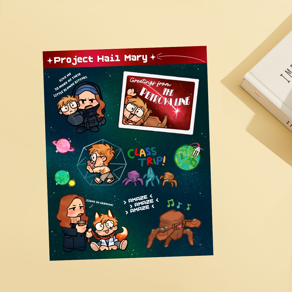 Project Hail Mary - Matte Sticker Sheet