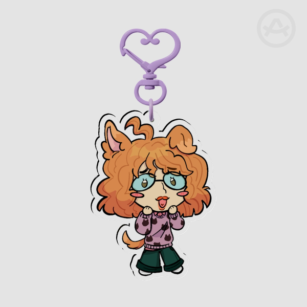 Smaller Oliwia Dog Keychain