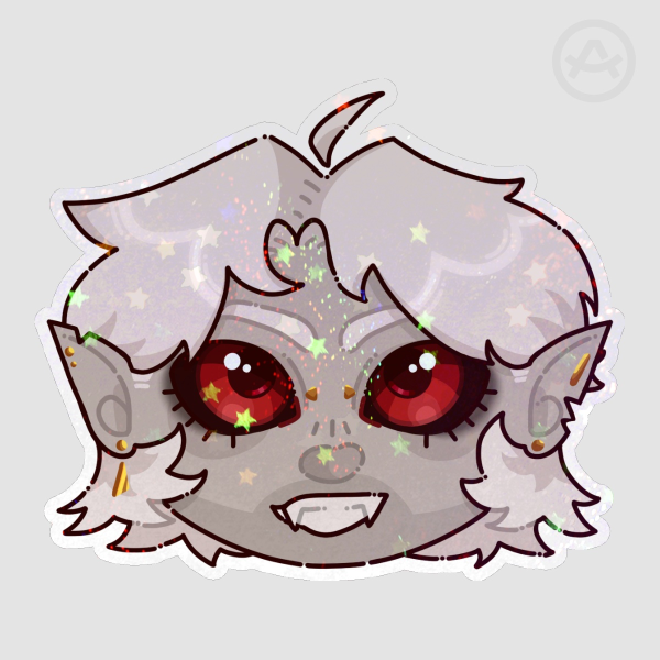 Vampires SMP Elder Vampire Pyro Holographic Star Sticker