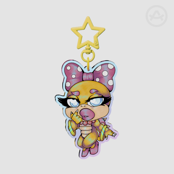 Rainbow Wendy O Koopa Acrylic Keychain