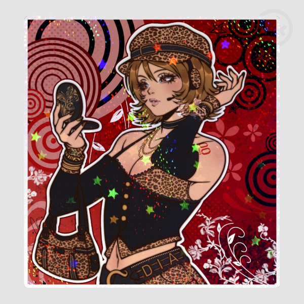 Gyaru Mcbling Meiko | Holo Sticker