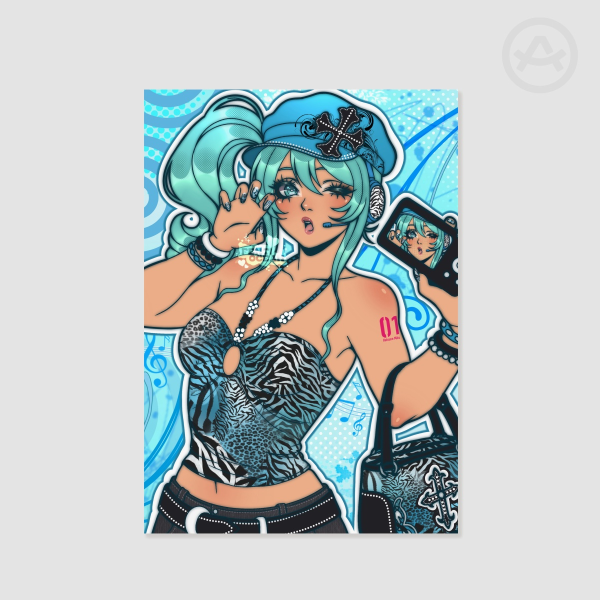 Gyaru Mcbling Hatsune Miku | A5 Poster Print