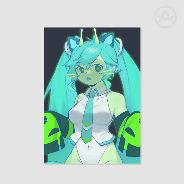 GlorpMiku Poster Print A4