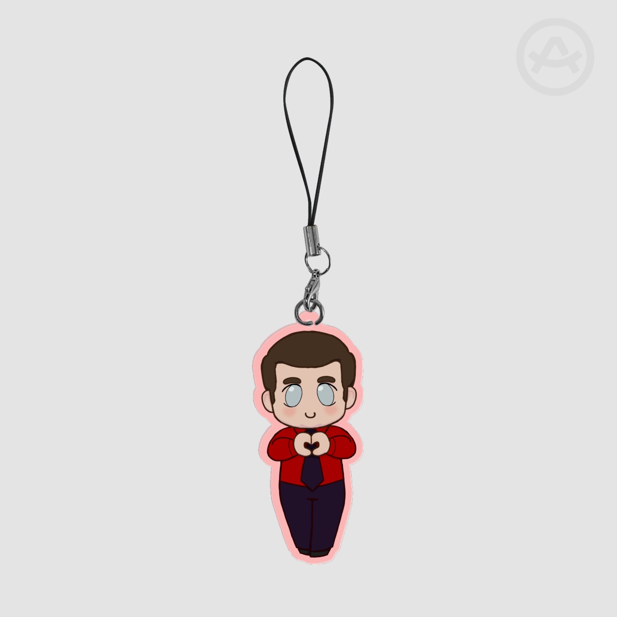 Red Heart Hands Ianto Jones - 7cm Colored Edge Acrylic Keychain
