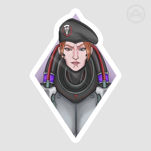 OVERWATCH MOIRA blackwatch diamond STICKER