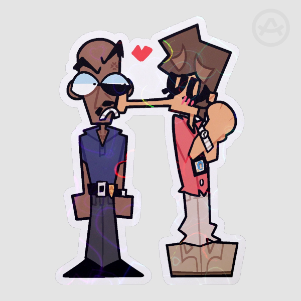 Dexter and Doakes sticker