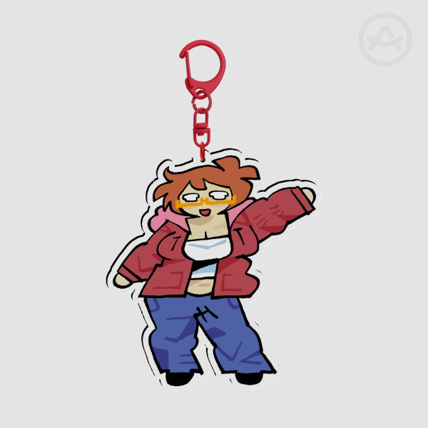 New Girl Keychain