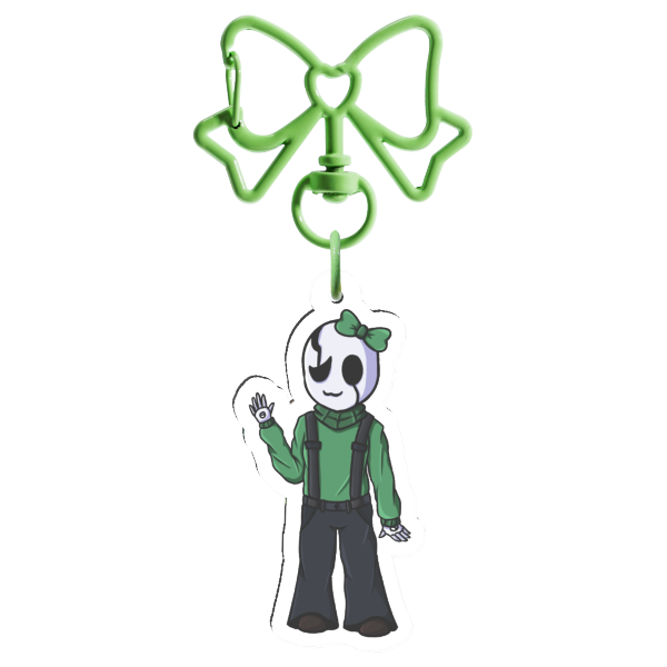 Small Gaster Acrylic Keychain