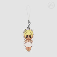July Heart Hands - 7cm Glitter Acrylic Keychain