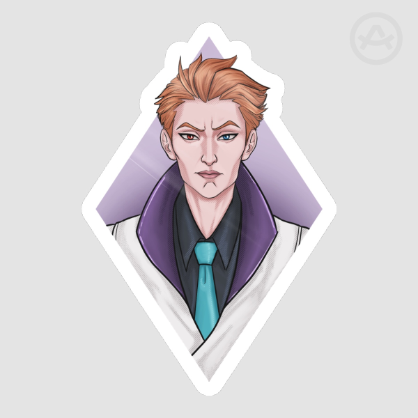 OVERWATCH MOIRA scientist diamond STICKER