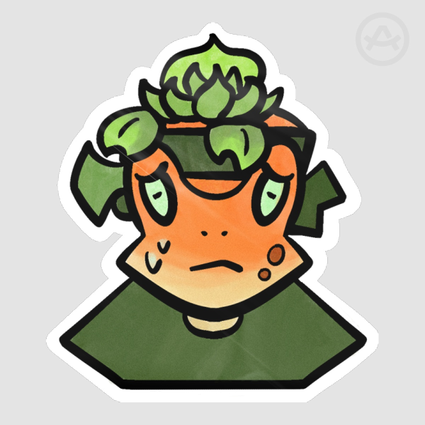 Worried Frogue Bannerfall SMP Sticker
