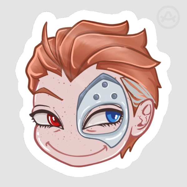 OVERWATCH MOIRA expressions mischief STICKER