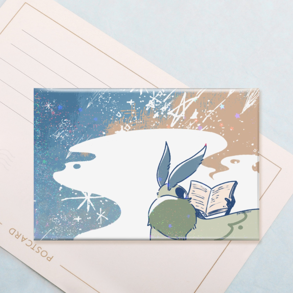 Reading Moth Rectangular Badge