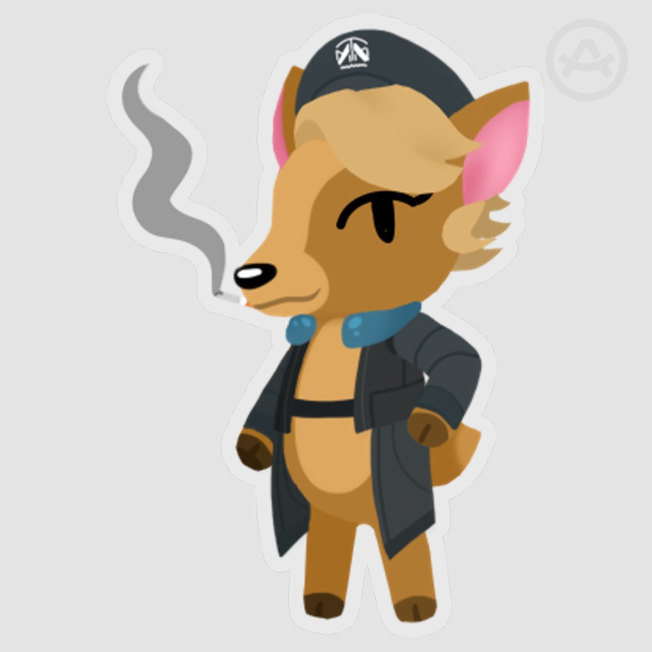 DS2 X Animal Crossing - Fragile Sticker (6x8 cm)