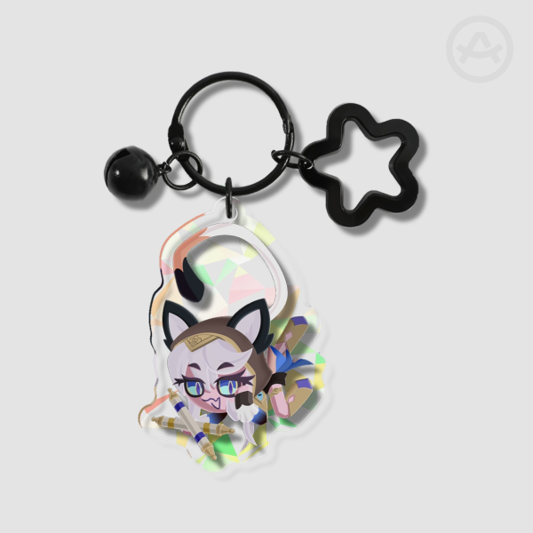 Blueberry Coffee Cookie - Cipher - Glass Acrylic Keychains