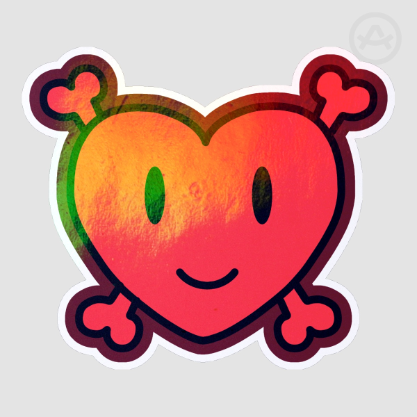 Ruby Gloom heart sticker