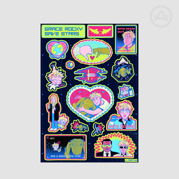 Project Hail Mary sticker sheet