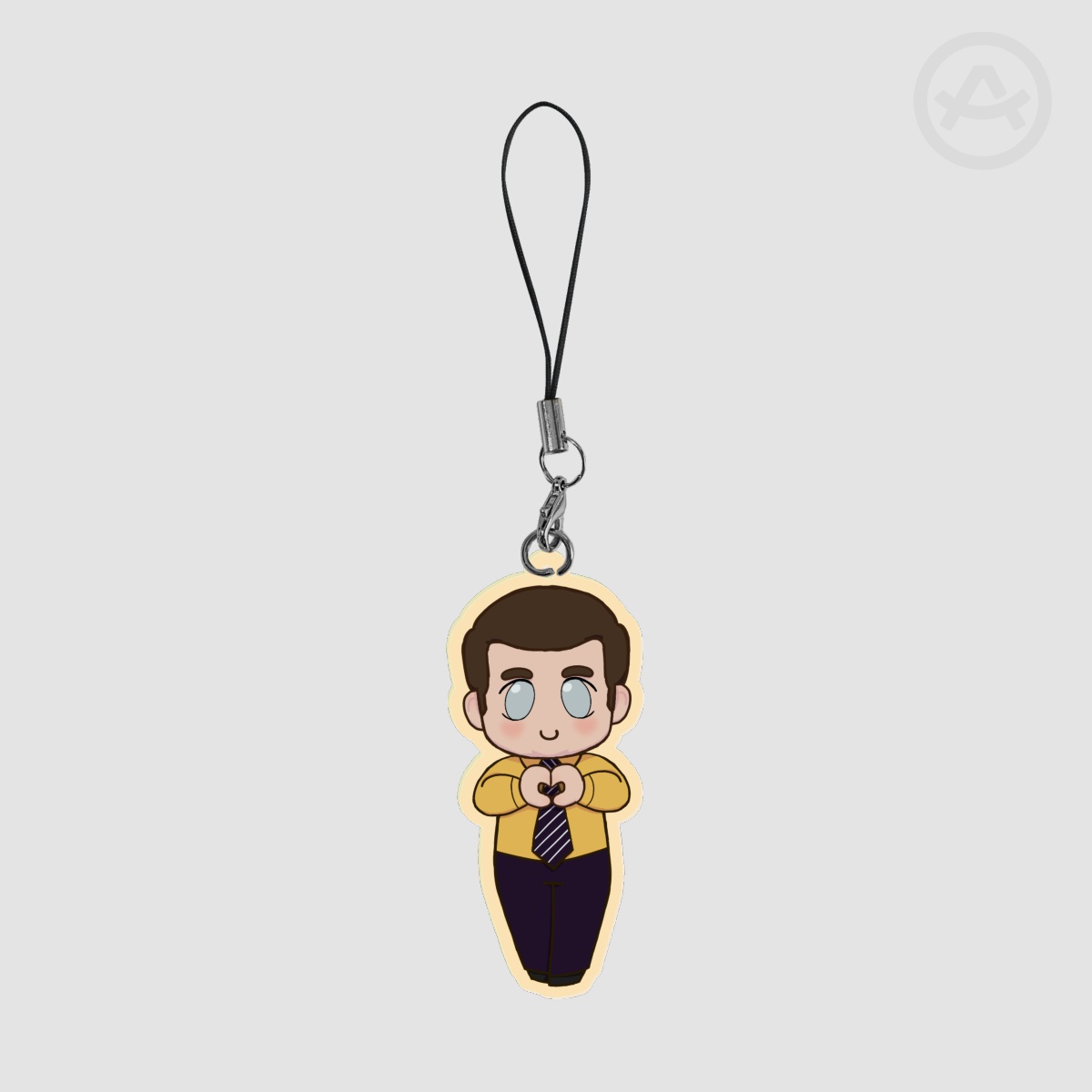 Yellow Heart Hands Ianto Jones - 7cm Colored Edge Acrylic Keychain